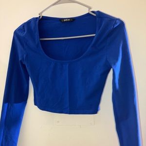 Long sleeve crop tee